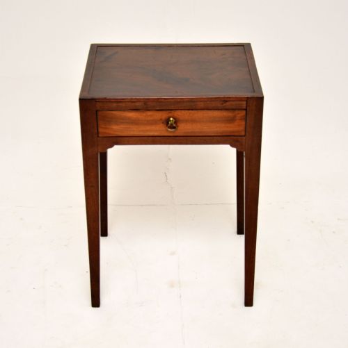 fig 1. Antique Georgian Period Mahogany Side Table