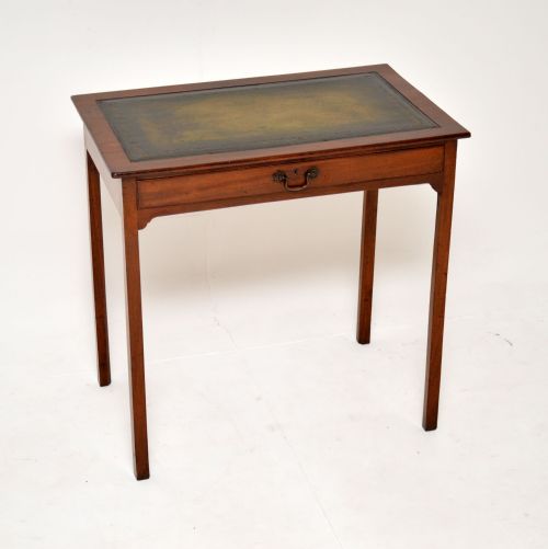 Antique Georgian Mahogany Leather Top Desk
