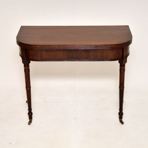 fig 1. Antique Georgian Mahogany Console / Tea Table