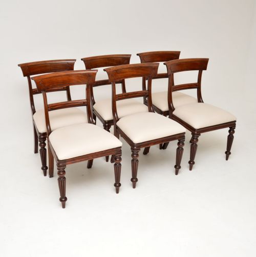 
Set of 6 Antique Regency Mahogany Dining Chairs