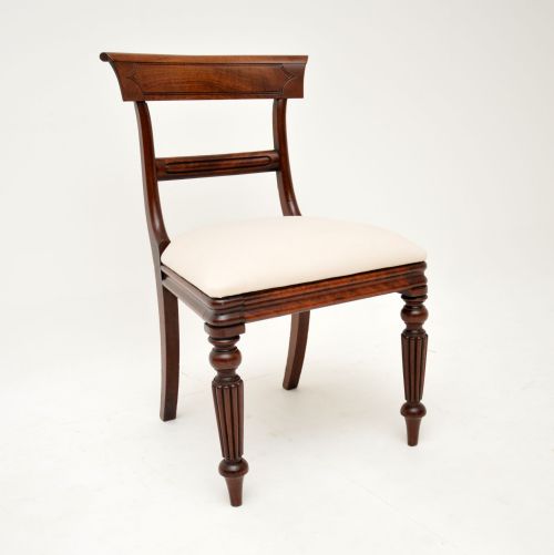 fig 1.
Set of 6 Antique Regency Mahogany Dining Chairs