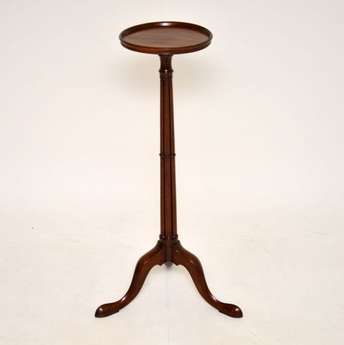 fig 1. Antique Regency Mahogany Side / Torchere Table