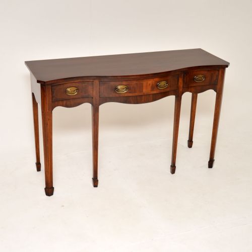 Antique Edwardian Inlaid Mahogany Console Table