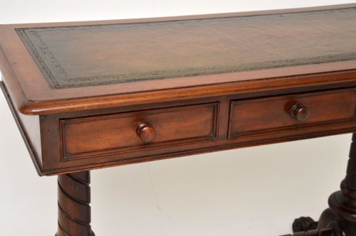 fig 1. Antique William IV Mahogany Leather Writing Table