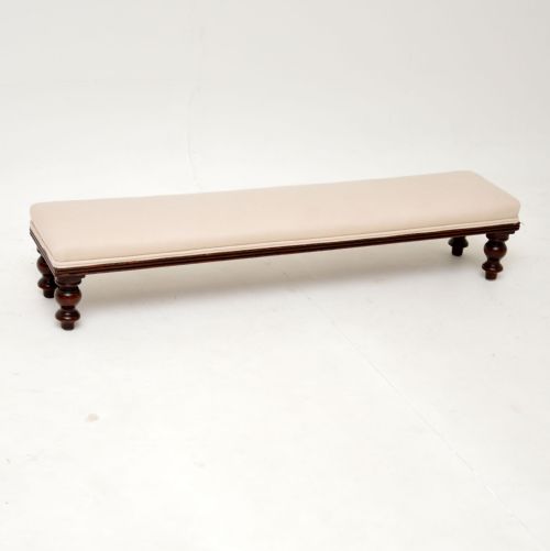 Antique Victorian Mahogany Foot Stool