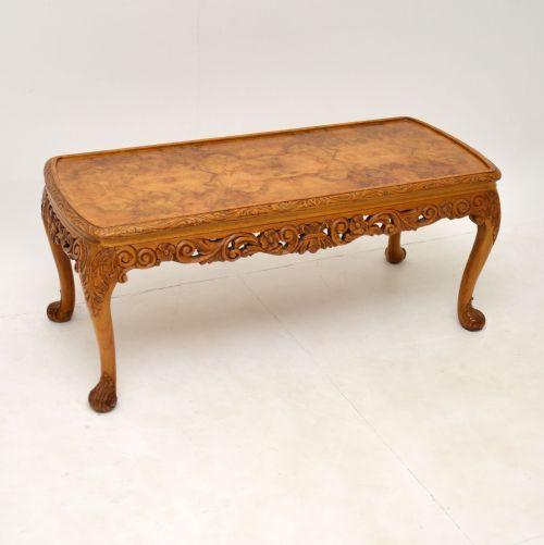 Antique Burr Walnut Coffee Table