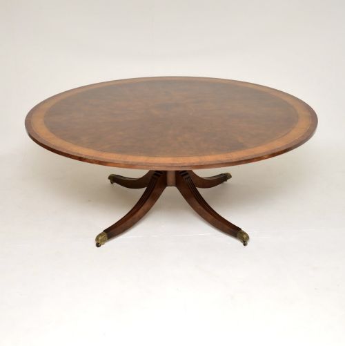 fig 1. Antique Sheraton Revival Dining Table & Ten Chairs