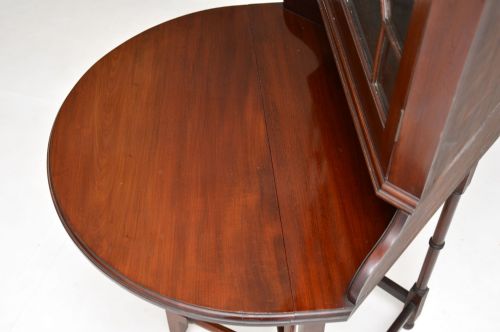 fig 2. Antique Edwardian Mahogany Corner Cabinet / Table