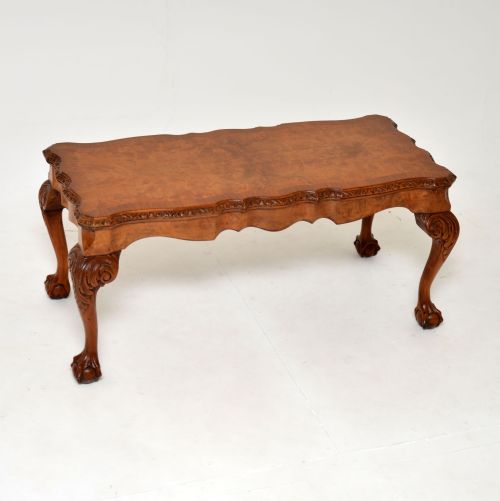 Antique Burr Walnut Coffee Table

