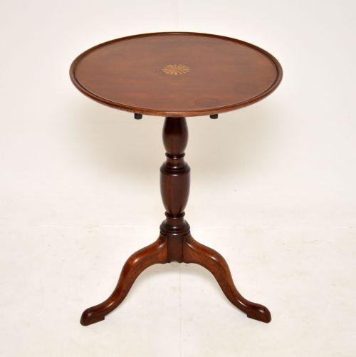 fig 1. Antique Edwardian Inlaid Mahogany Occasional Side Table