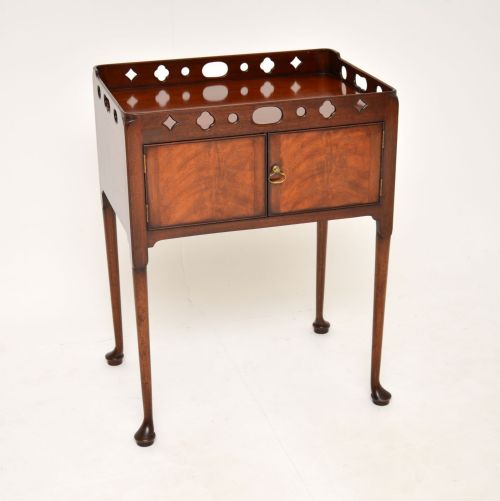 Antique Mahogany Side Table / Cabinet on Legs