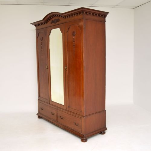 fig 1. Antique Victorian Mahogany Wardrobe by James Shoolbred