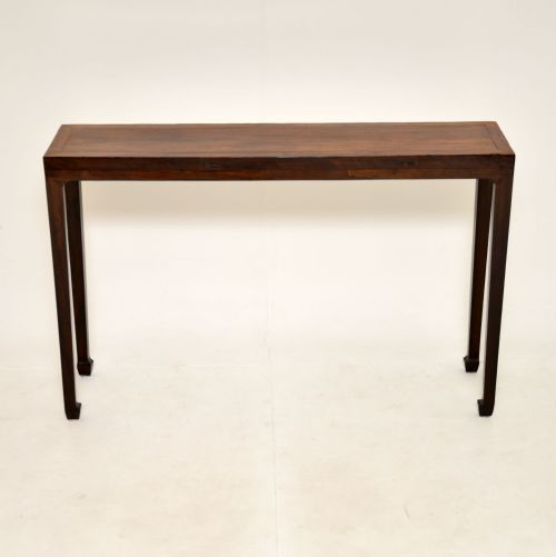 fig 1. Antique Chinese Solid Elm Console / Side Table