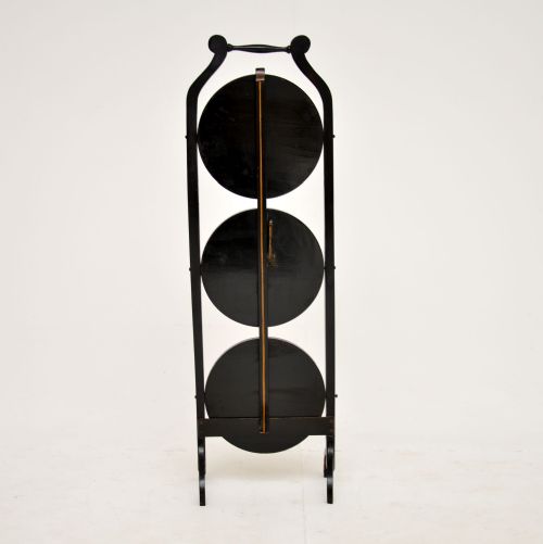fig 1. Antique Lacquered Chinoiserie Cake Stand