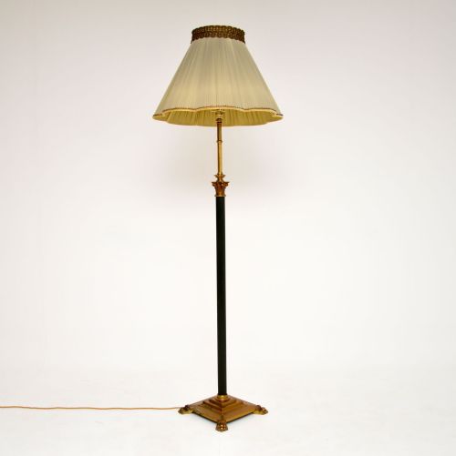 fig 1. Antique Brass & Tole Floor Lamp