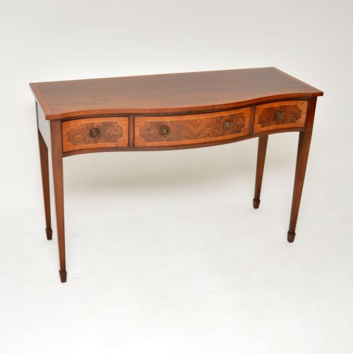 Antique Sheraton Style Inlaid Mahogany Server / Side Table