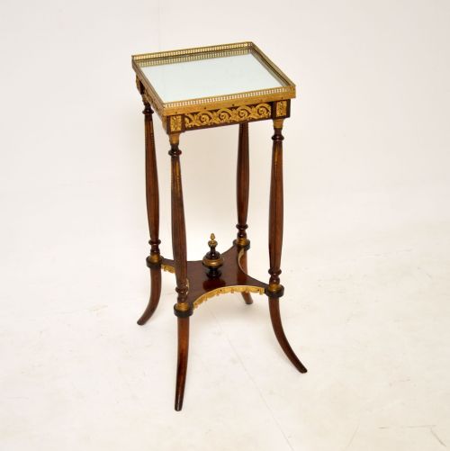Antique French Mirror Top Occasional Table