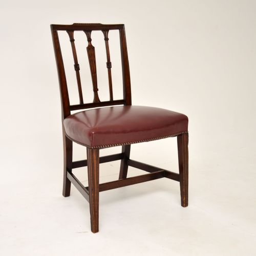 fig 2. Set of 8 Antique Georgian Mahogany Dining Chairs