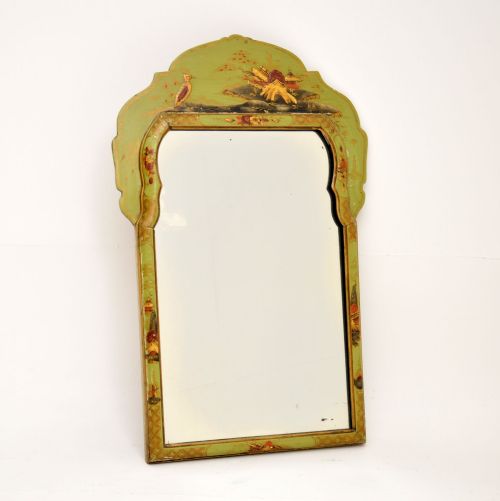 Antique Lacquered Chinoiserie Mirror