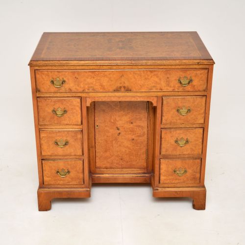 fig 1. Antique Burr Walnut Knee Hole Desk