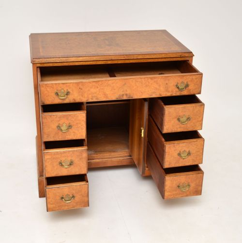 fig 2. Antique Burr Walnut Knee Hole Desk