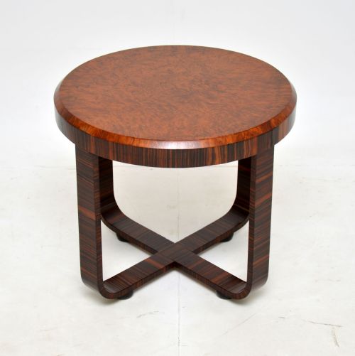 1930'S Art Deco Birds Eye Maple & Macassar Coffee Table