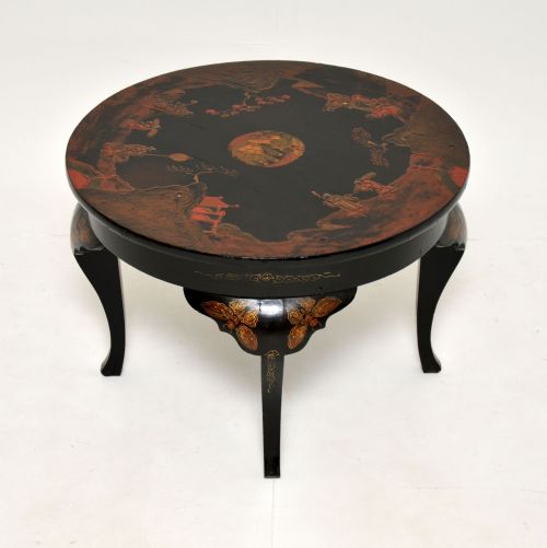 Antique Lacquered Chinoiserie Coffee Table