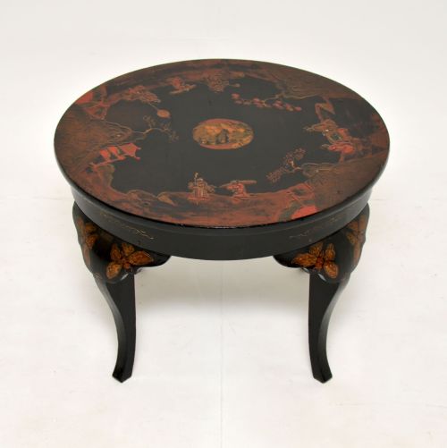fig 1. Antique Lacquered Chinoiserie Coffee Table