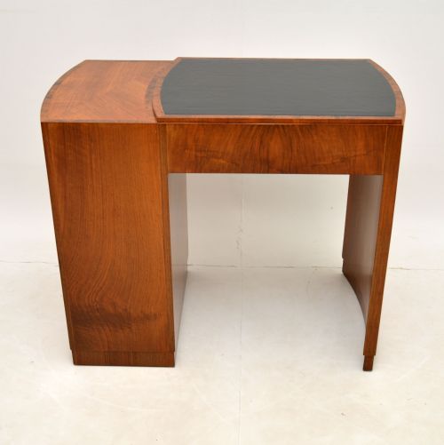 fig 1. Art Deco Figured Walnut & Leather Desk