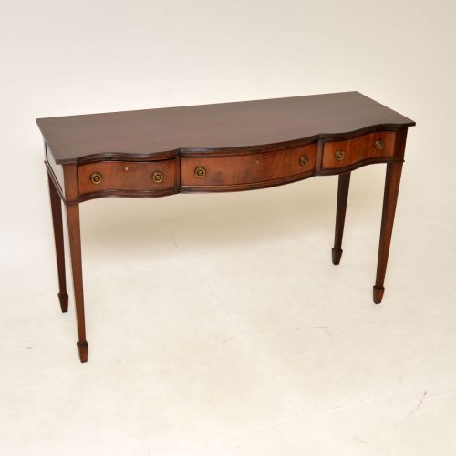 Antique Edwardian Mahogany Console Side Table