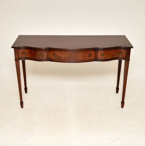 fig 1. Antique Edwardian Mahogany Console Side Table