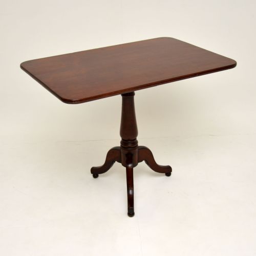 Antique Georgian Solid Mahogany Tilt Top Table