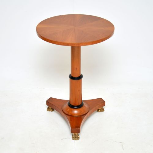 Antique Swedish Biedermeier Satin Birch Occasional Table