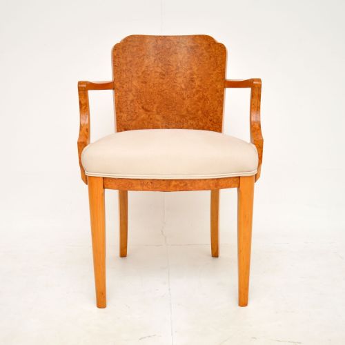 1920'S Art Deco Burr Walnut Armchair