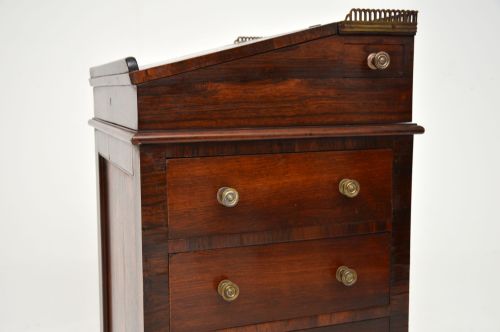 fig 2. Antique Irish William IV Period Davenport in Rosewood