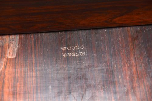 fig 3. Antique Irish William IV Period Davenport in Rosewood