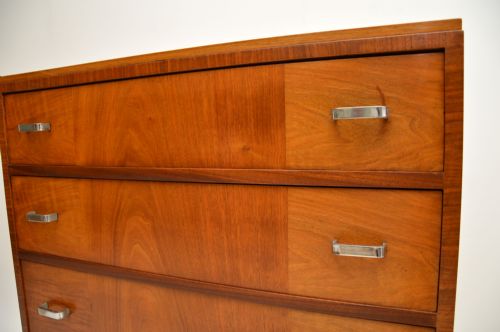 1920'S ART DECO WALNUT CHEST OF DRAWERS BY HEAL'S - ADDITIONAL PHOTO 6