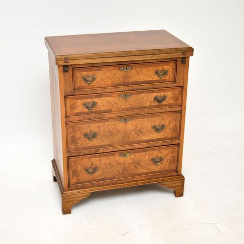 Antique Burr Walnut Bachelors Chest of Drawers
