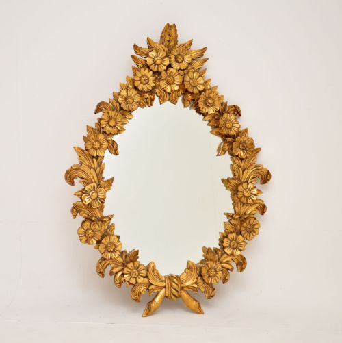 Antique French Gilt Wood Mirror
