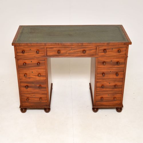 fig 2. Antique Victorian Mahogany Architects Desk