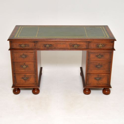 fig 1. Antique William & Mary Style Desk in Walnut