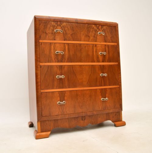 1920'S Art Deco Walnut Chest of Drawers
