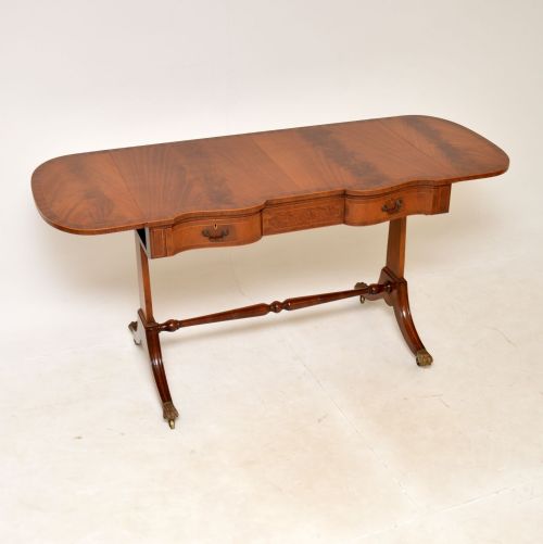 fig 1. Antique Mahogany Drop Leaf Sofa Table
