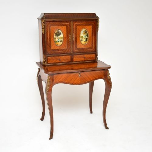 Antique French Ormolu Mounted Escritoire Writing Desk
