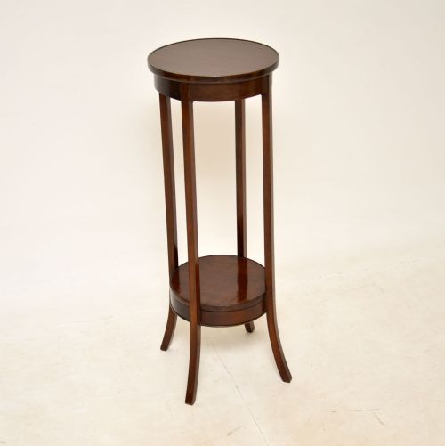 Antique Edwardian Mahogany Plant Stand / Side Table