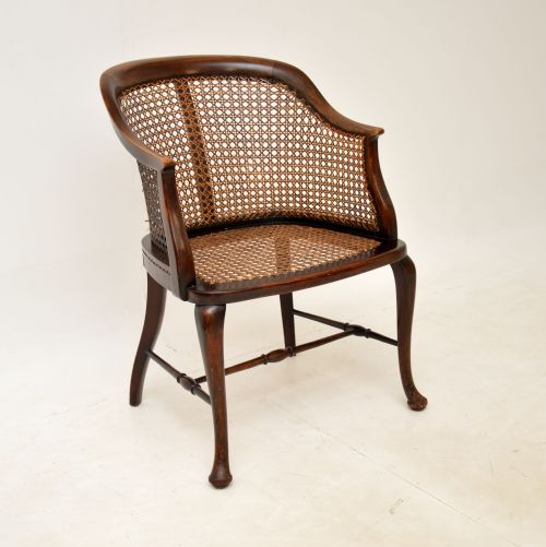 Antique Edwardian Cane Side Chair
