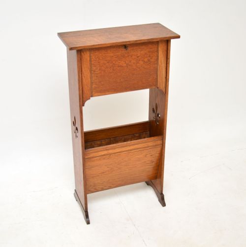 Antique Arts & Crafts Oak Writing Bureau
