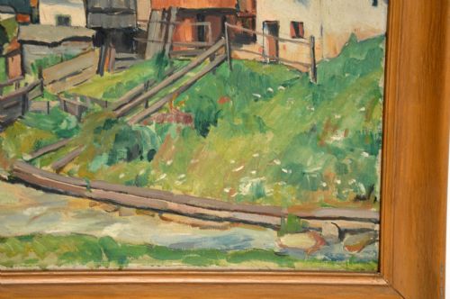 ANTIQUE IMPRESSIONIST OIL PAINTING BY A MICHAELIS - ADDITIONAL PHOTO 4