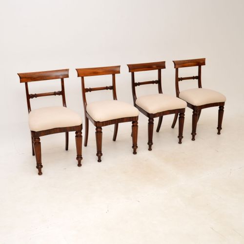 Set of Four Antique Regency Period Rosewood Dining Chairs
