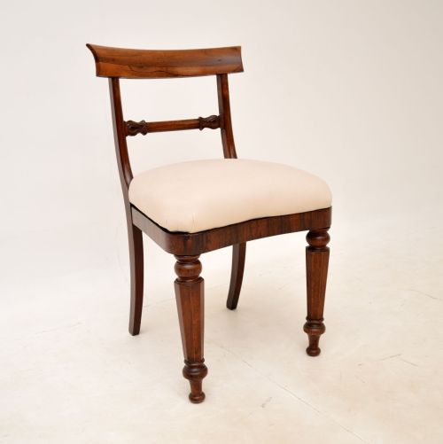 fig 1. Set of Four Antique Regency Period Rosewood Dining Chairs